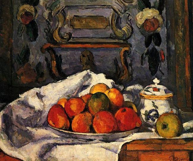 Paul Cezanne Still life, bowl with apples France oil painting art